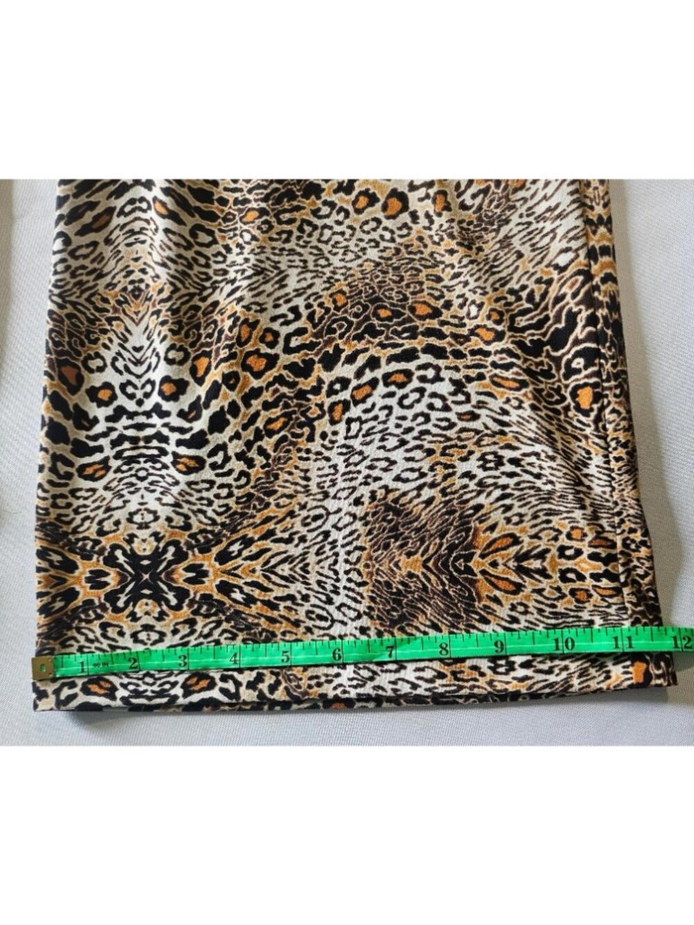 Robert Louis Bold Animal Print Wide Leg Pants Womens M Leopard Cheetah Palazzo - Picture 6 of 10